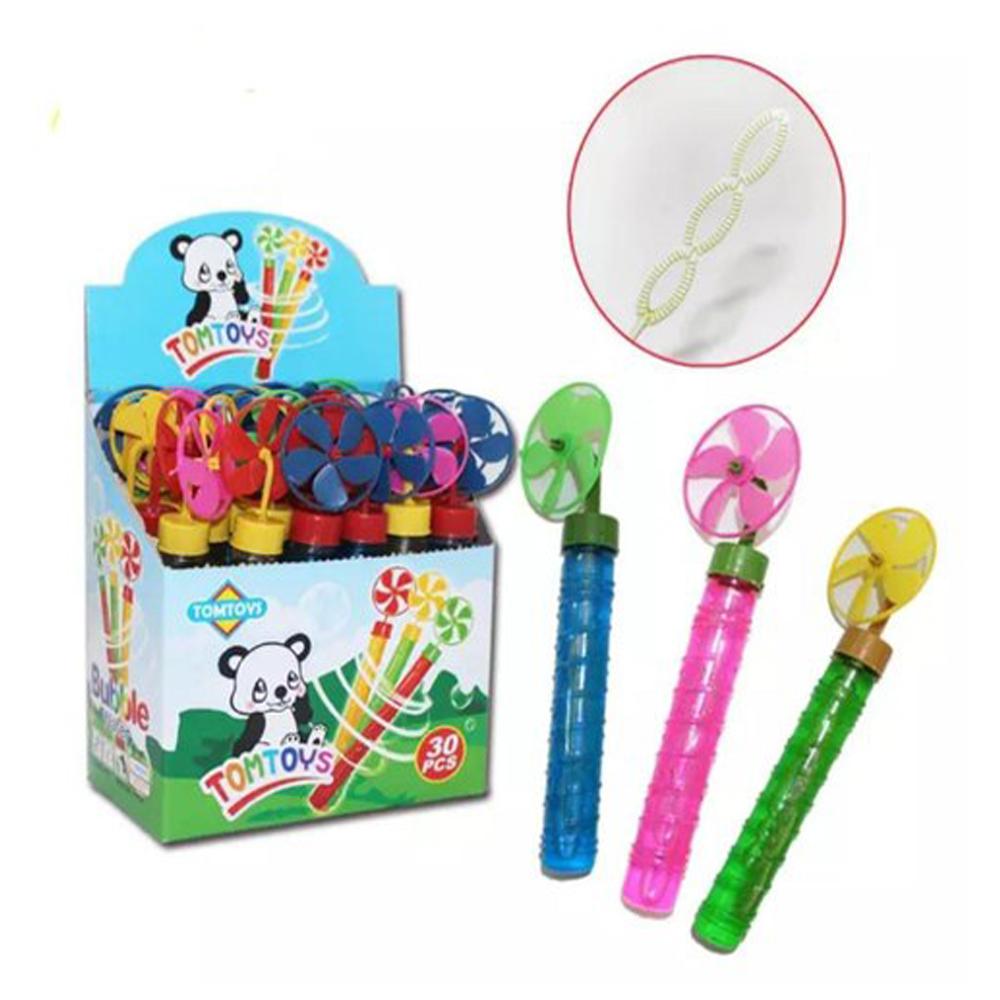 1166  Small Bubble Stick with Windmill Fan Toy (MultiColor) (30pc) - SkyShopy 1166  Small Bubble Stick with Windmill Fan Toy (MultiColor) (30pc) - SkyShopy